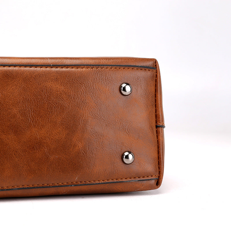 Aurelle Retro Schoudertas met Grote Capaciteit