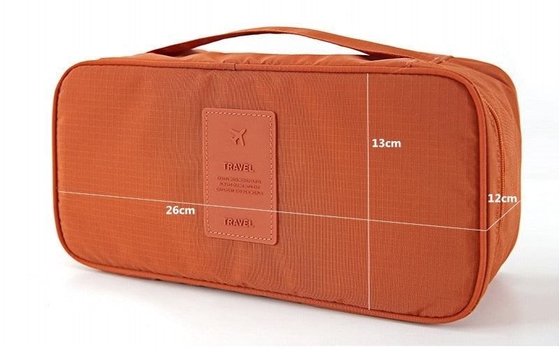 Travel Suitcase Organizer Bag for Women – Lingerie, Bra & Toiletry Pouch