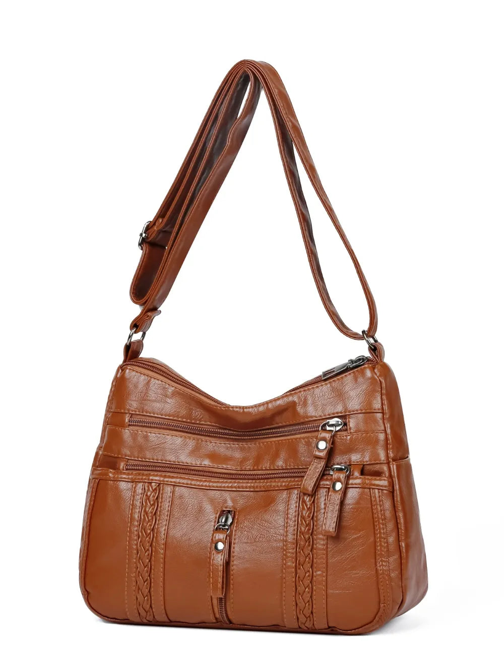 Sac porté épaule en cuir à bandoulière réglable