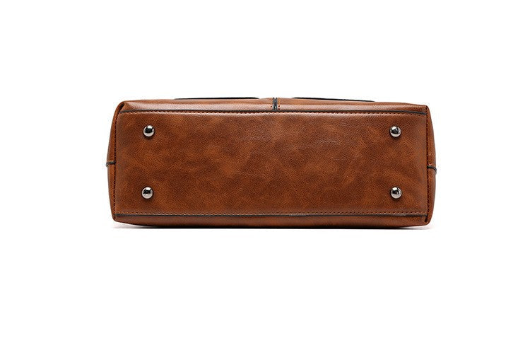 Aurelle Retro Schoudertas met Grote Capaciteit