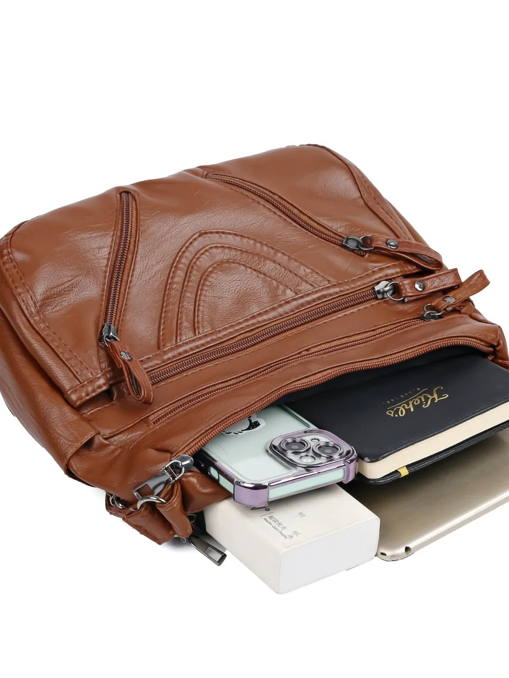 Sac bandoulière multi-compartiments