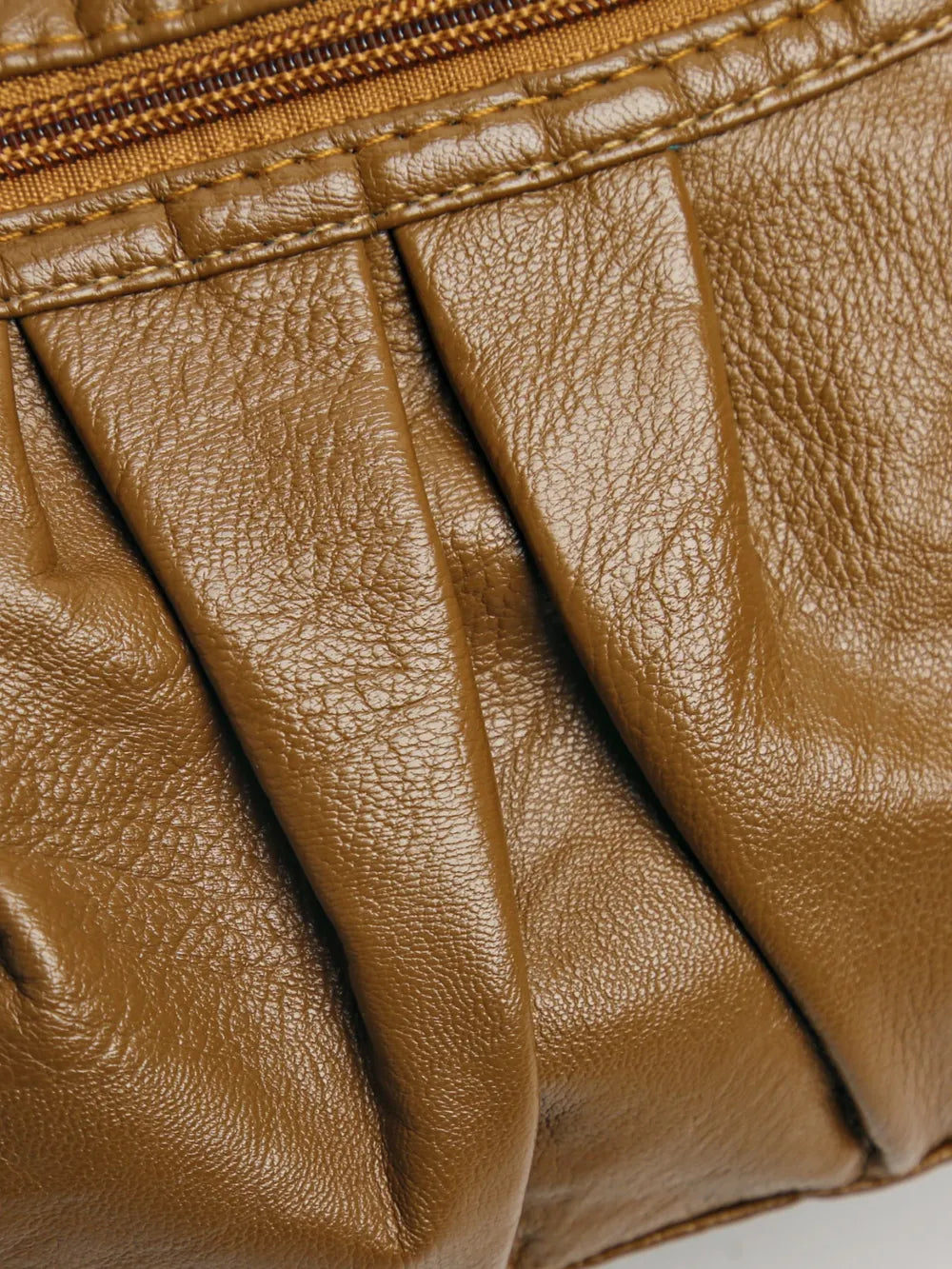 Arelia Ruched PU Leren Schoudertas