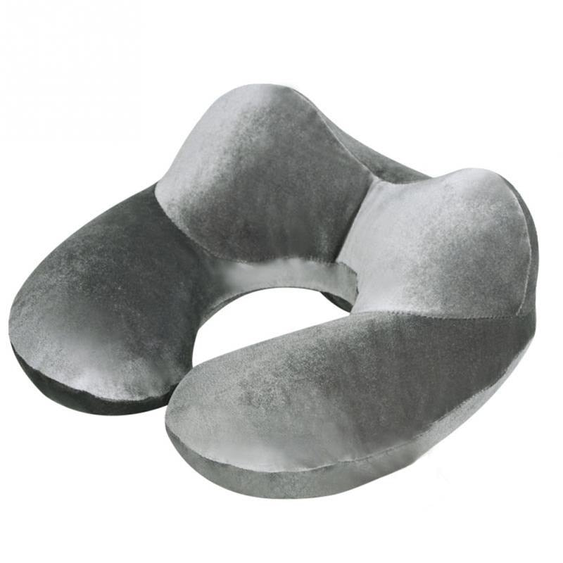 Inflatable Travel Neck Pillow – Soft U-Shaped Neck Support Pillow for Flights