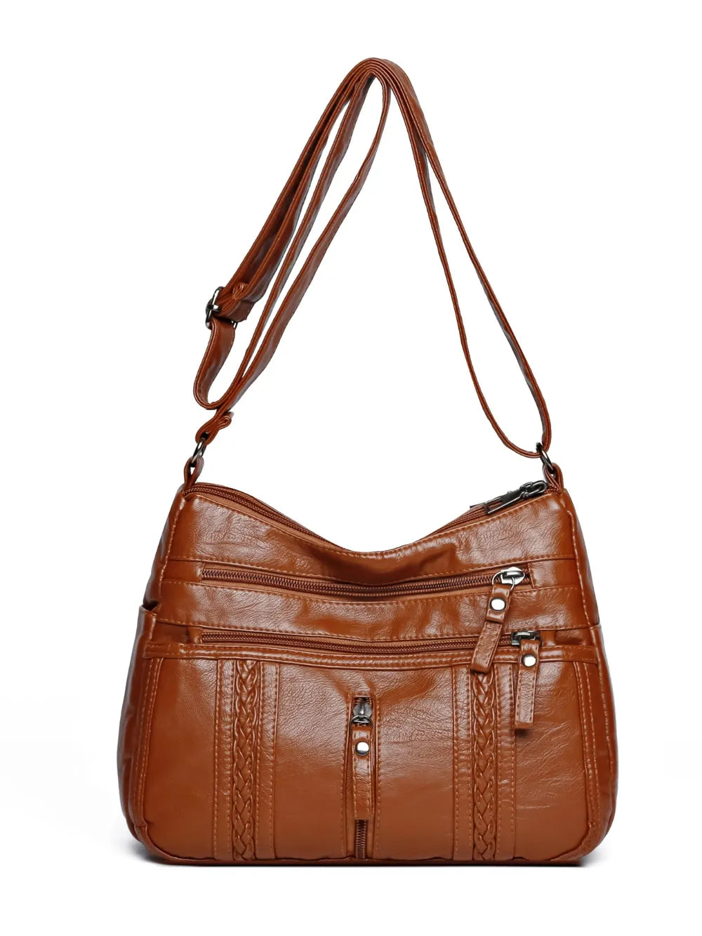 Leather Adjustable Strap Shoulder Bag