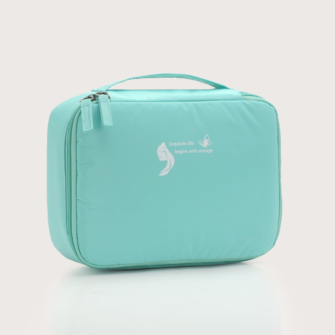 ravel Makeup Bag Organizer with Compartments & Brush Holder