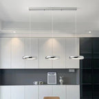 Aria Modern Minimalist Pendant Light Red Black Silver Metal Bedroom