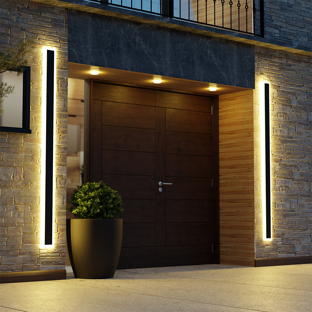 Vynn Modern Linear Outdoor Wall Lamp