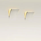 Aria Modern White Recessed LED Wall Lamp with Metal and Plaster Finish