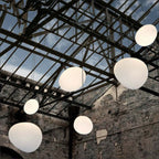 Elun Sleek Minimalist Floating Egg-shaped Glass Pendant Light