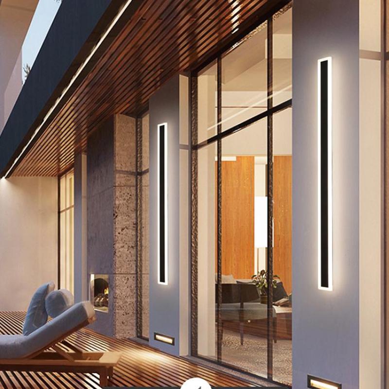 Vynn Modern Linear Outdoor Wall Lamp