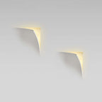 Aria Modern White Recessed LED Wall Lamp with Metal and Plaster Finish