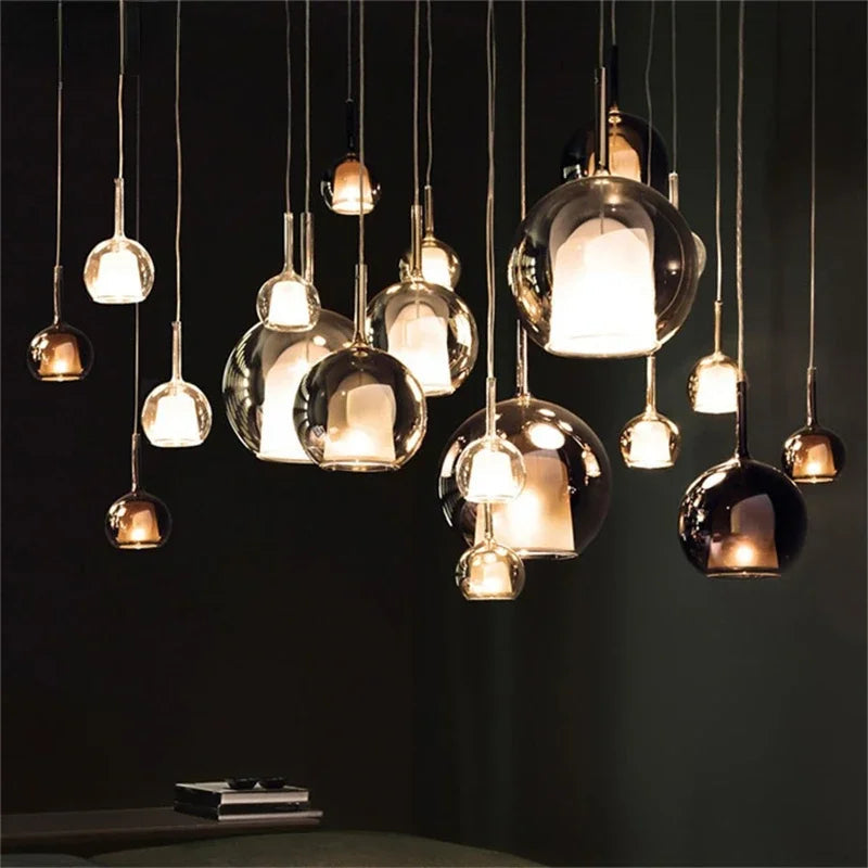 Valentina Pendant Light Glass Modern Sphere LED  Dining Room