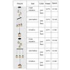 Vina Modern Cluster Cylinder Glass Pendant Light, Black/Gold