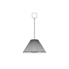 Ritta Pleated Pendant Light Wabi Sabi, Metal/Fabric, Living Room
