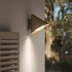 Ray Modern Minimalist Cone Outdoor Wall Light – Waterproof Metal Sconce, Black & Gold