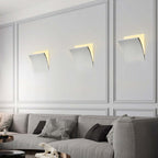 Aria Modern White Recessed LED Wall Lamp with Metal and Plaster Finish
