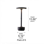 USB Dimmable Dish LED Table Lamp Modern Bedside Dining Home Office — Gold Silver Black Singles & Sets