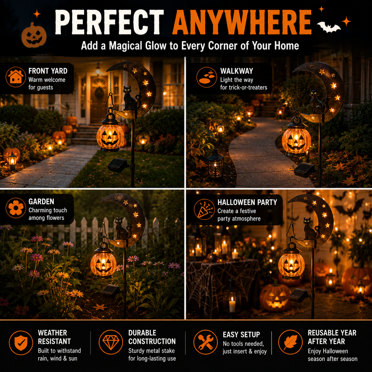 Solar Halloween Garden Light