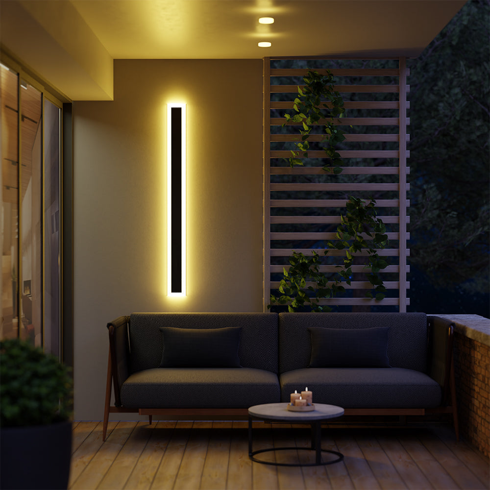 Vynn Modern Linear Outdoor Wall Lamp