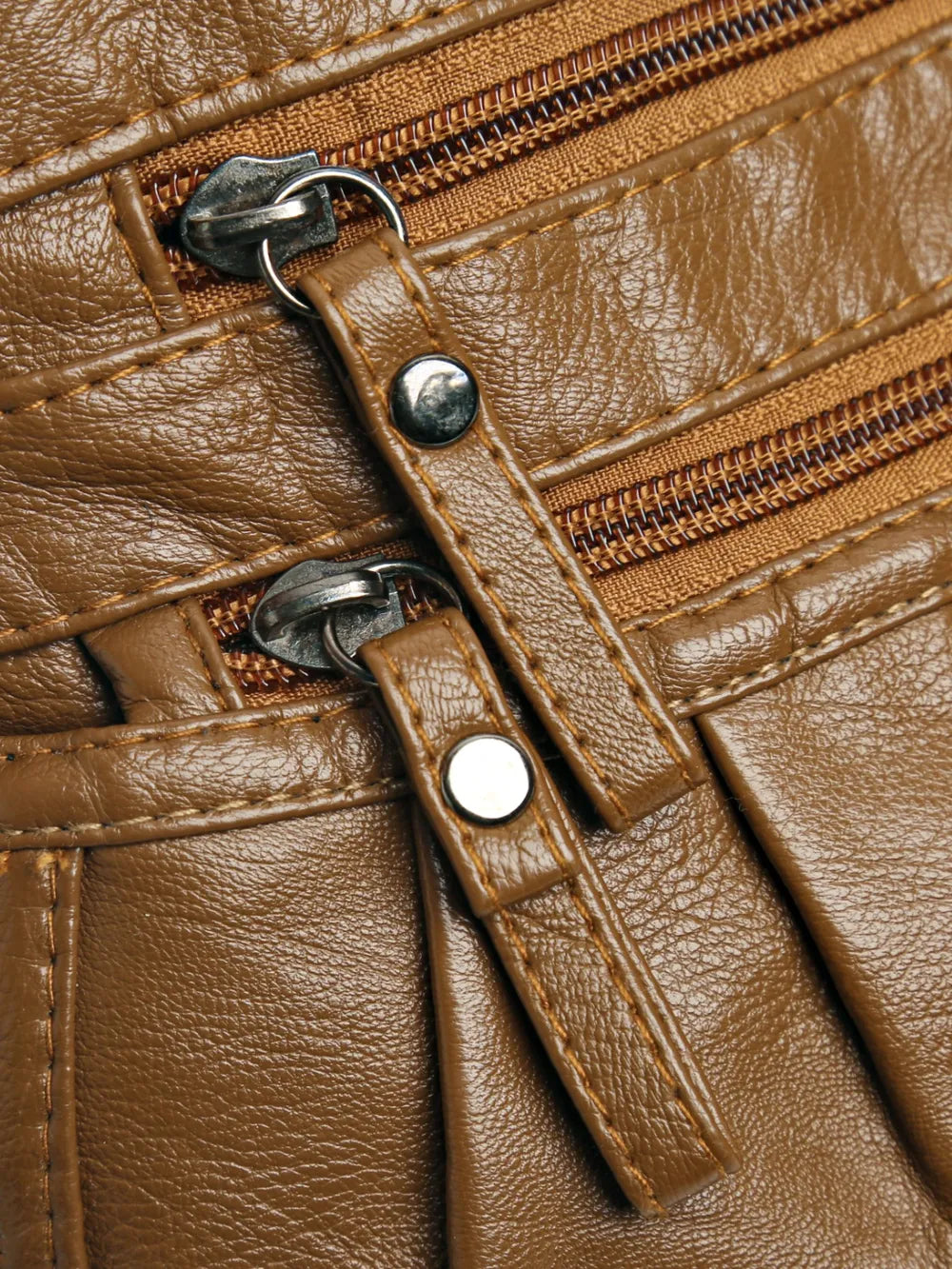Sac à bandoulière en cuir PU froncé Arelia