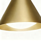 Ray Modern Minimalist Cone Outdoor Wall Light – Waterproof Metal Sconce, Black & Gold