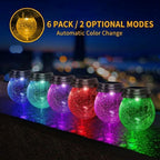 Solar Hanging Outdoor Lantern Warm Amber LED Waterproof Decorative Garden — 2, 4 & 6-Pack