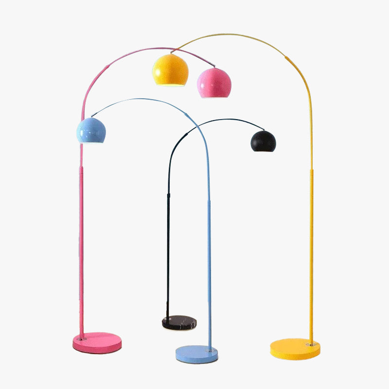 Mira Macaron Modern Fishing Arc Floor Lamp