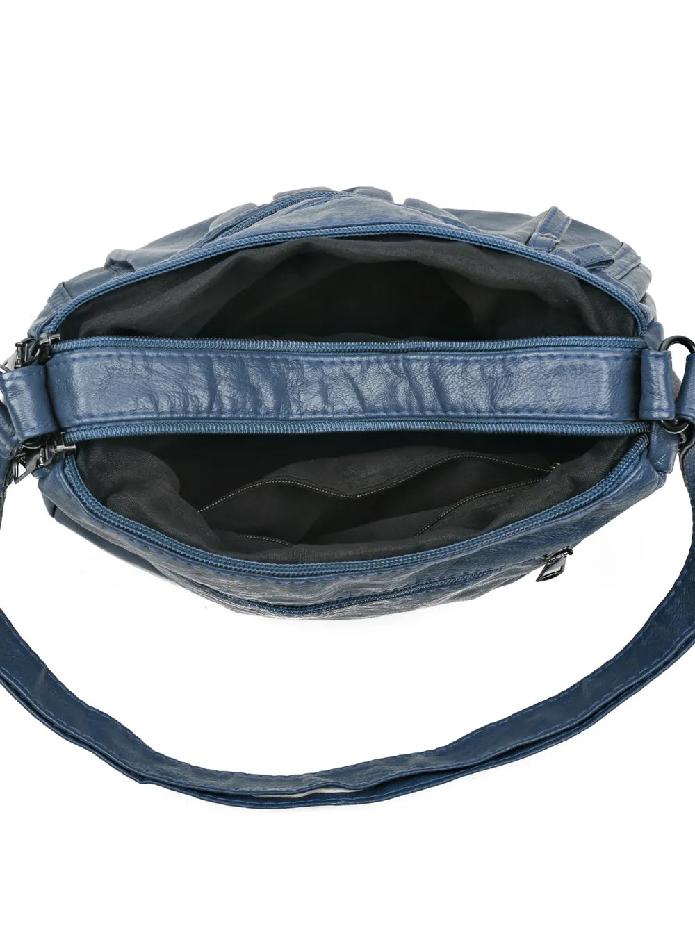 Sac à bandoulière en cuir PU froncé Arelia