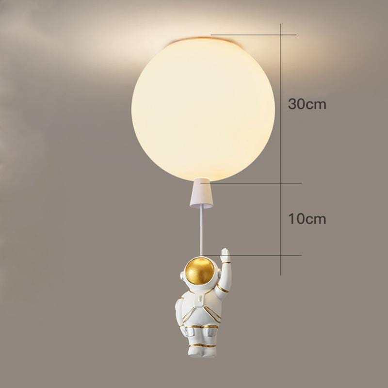 Aria Astronaut Balloon Flush Mount Ceiling Light, L 20/25/30/35cm