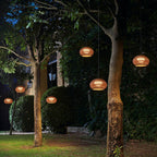 Ray Modern Lantern Pendant Light, Metal/, Beige/Coffee