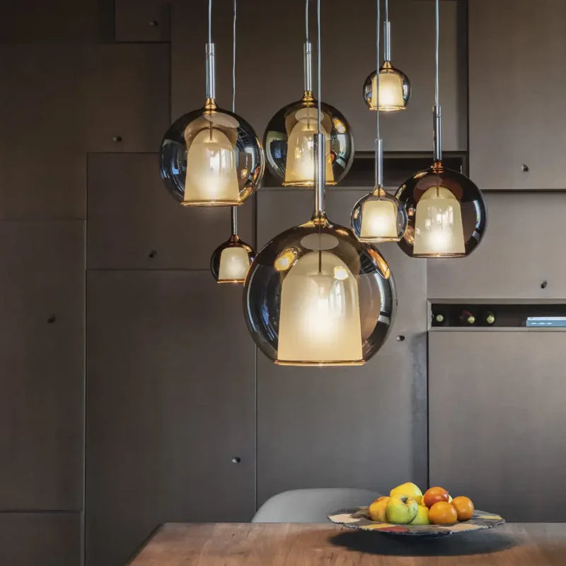 Valentina Pendant Light Glass Modern Sphere LED  Dining Room