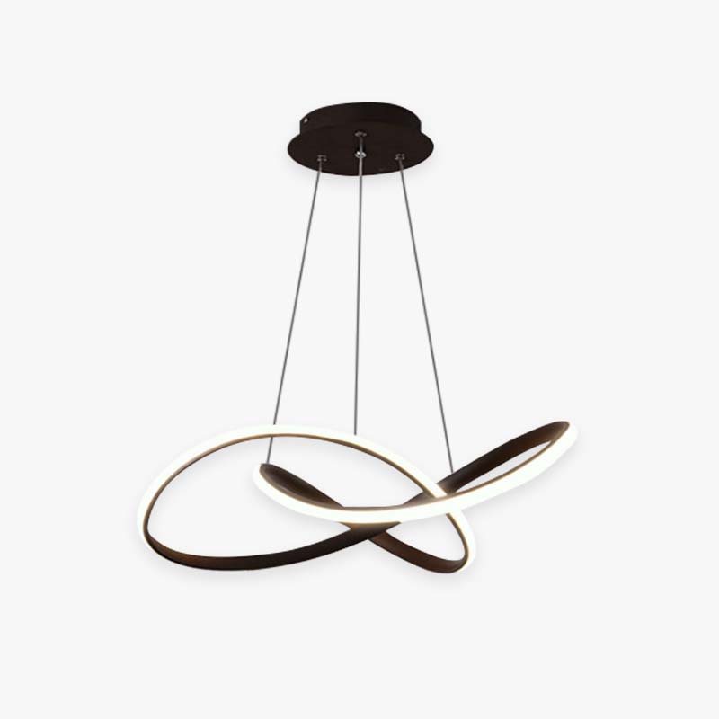 Arisha Modern Led Pendant Light, Black/White, Living Room/Bedroom
