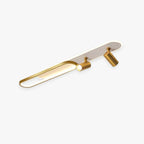 Aim Modern Ceiling Light Spotlight, Black/Gold