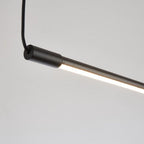 Zynar Minimalist Linear Pendant Light, Black