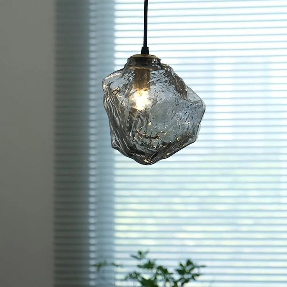 Lava Glass Pendant Light, 4 Colour