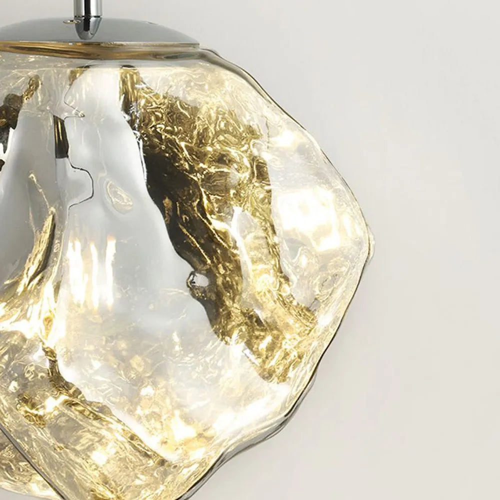 Lava Glass Pendant Light, 4 Colour