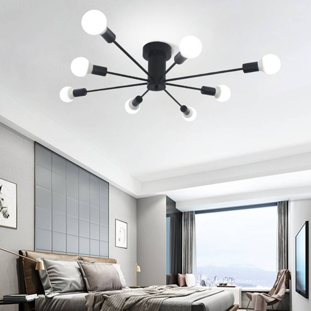 Silva Modern Simple Flush Mount Ceiling Light, 6/8/10 Heads