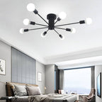 Silva Modern Simple Flush Mount Ceiling Light, 6/8/10 Heads