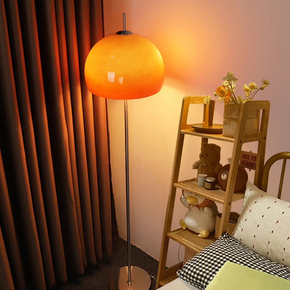 Mira Sunset Dome Glass Floor Lamp
