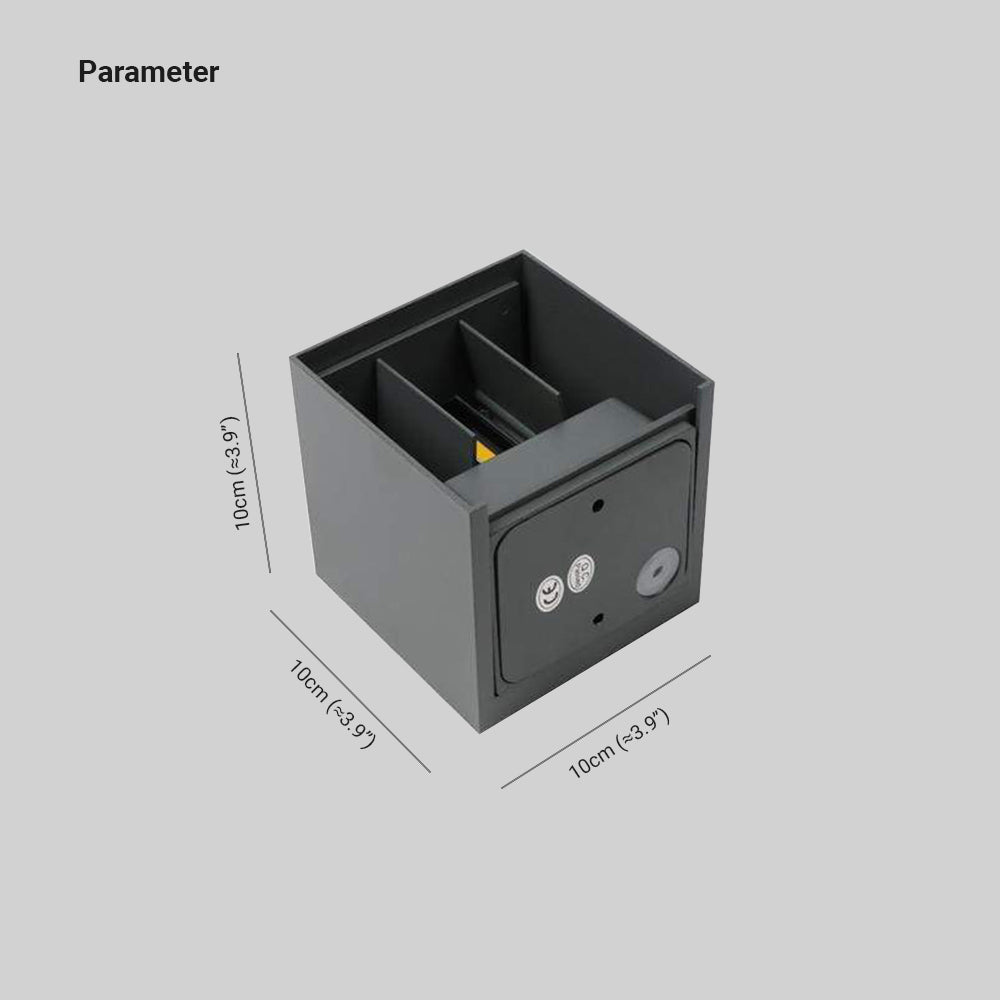 Nexu Modern Square LED Outdoor Wall Lamp – Adjustable Design