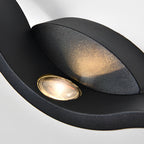 Wave Outdoor Wall Sconce Up-Down LED Aluminum IP65 Modern — Black White Sets of 2 to 8