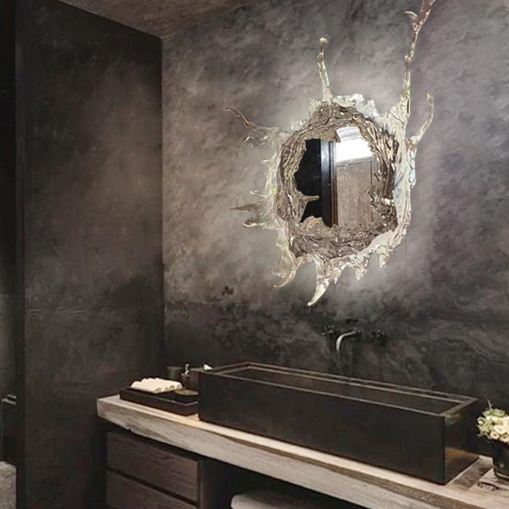 Kristy Water Ripple Mirror Wall Lamp – Elegant Reflective Lighting