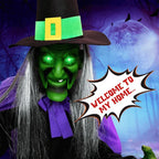 Flying Broom Halloween Decor
