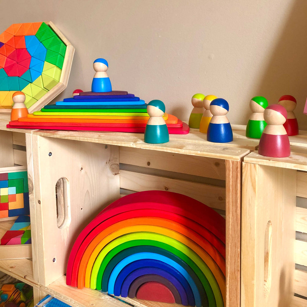 Grimm's Large Rainbow Stacker Bundle - Rainbow Stacking toy