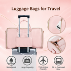 Amazirhub Travel Bag 2.0 – Women’s Wrinkle-Free Garment Duffel with Shoe Compartment