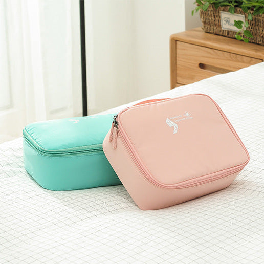 ravel Makeup Bag Organizer with Compartments & Brush Holder