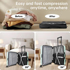 Travel Vacuum Storage Bags with Pump – 17L Compression Packing Bags for Clothes and Luggage
