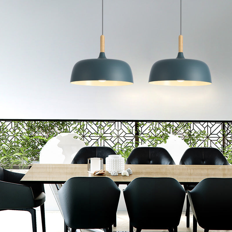 Aria  Modern Pendant Light Dome Macaron  Dining Room