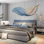Feather Wall Lamp USB DC5V Remote Control LED Art Deco Bedroom Living Room