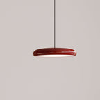 Aria Modern Minimalist Pendant Light Red Black Silver Metal Bedroom